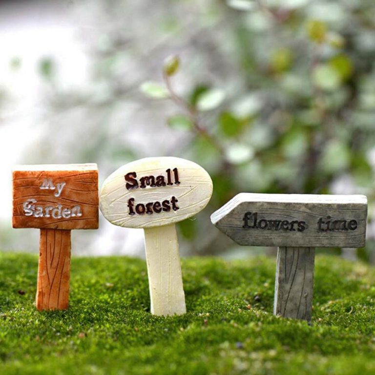 3 Fairy Garden Signs